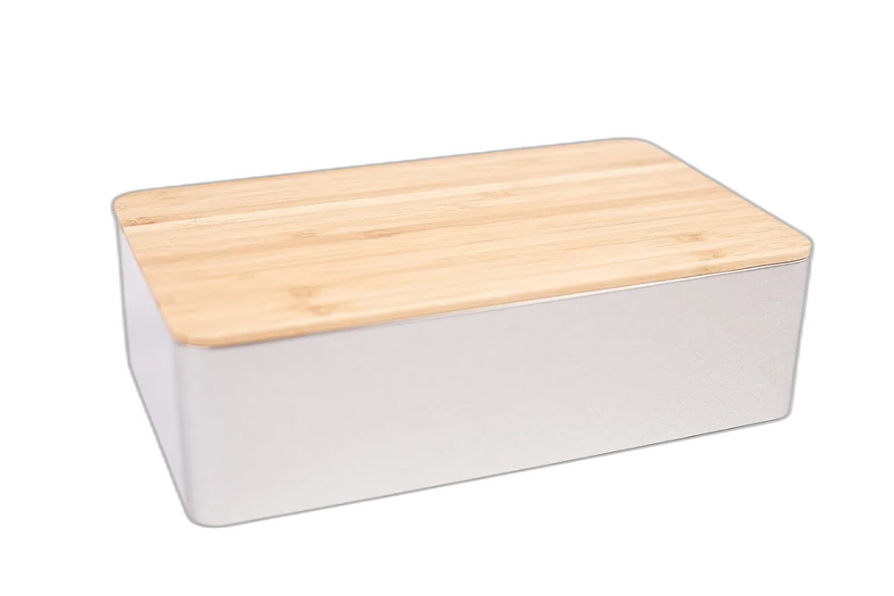 biscuits box with bamboo lid
