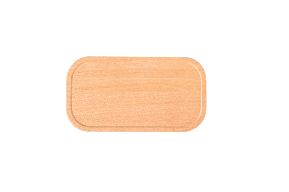 Rectangular beech lid – finely sanded beech wood, ideal as a replacement lid for lunch boxes